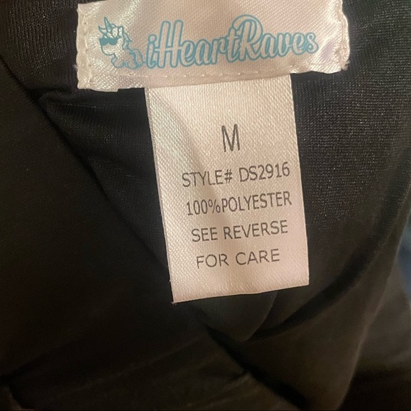 iHeartRaves Black Disco Mermaid Sequin Mini Skirt Size M NWOT Rave Festival EDM - Picture 9 of 9